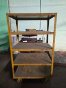 (5) 5-TIER STORAGE RACKS W/WHEELS- SIZE 37