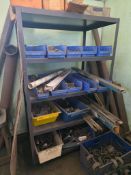 (2) 5-TIER STORAGE RACKS W/WHEELS- SIZE 36