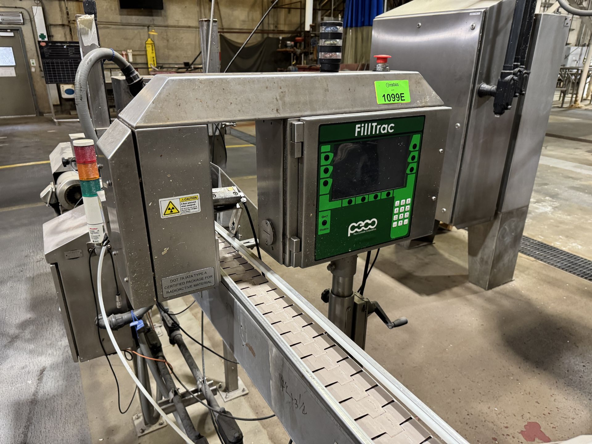 Peco Machine Lab PECO Filltrac X-ray Machine, model FILLTRAC -X, High speed, fill level ...