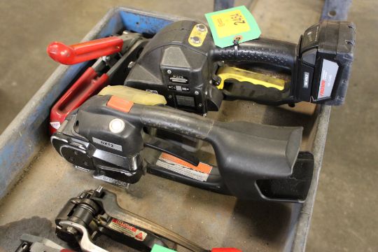 [Lot] consisting of Signode model AMP-1-34 strapper, (2) Fromm battery ...