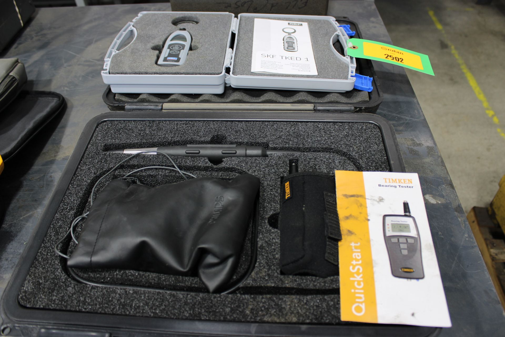 [Lot] consisting of SKF and Timken test sets, plus (2) bearing testers ...