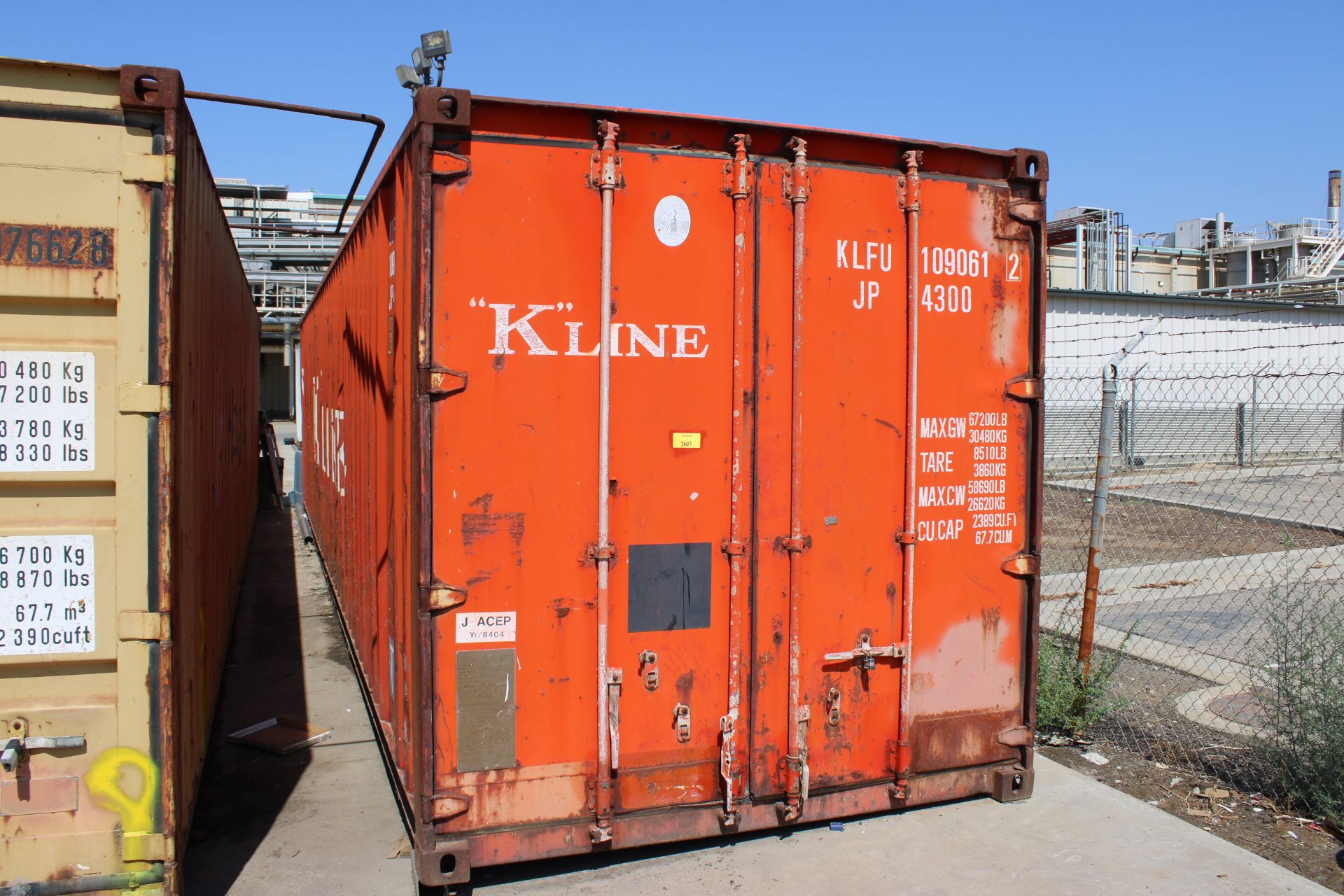 Storage Contanier Storage container, approx. 44'asset #:1096612 [adjacent to bulk storage ...
