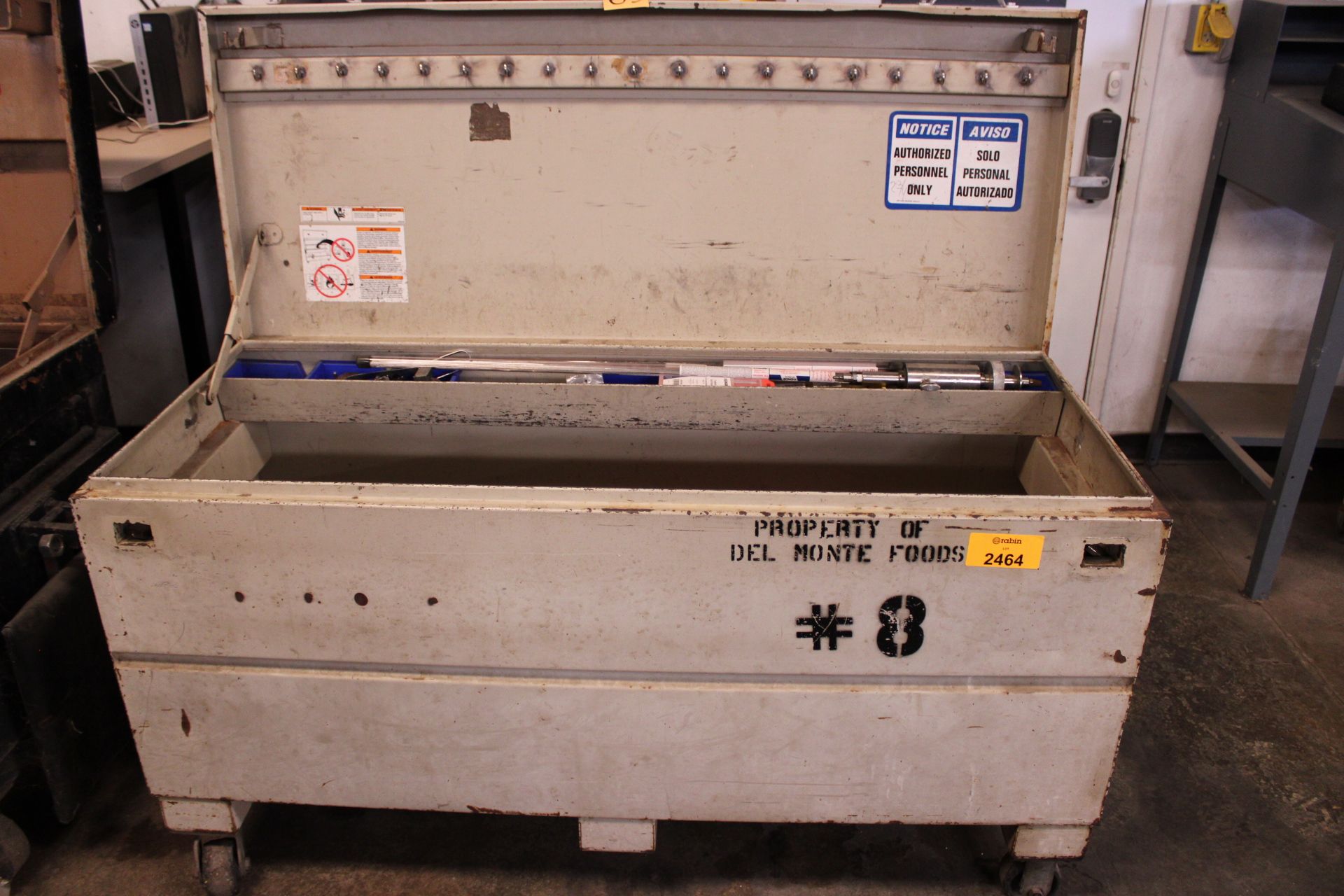 [Lot] of (2) Knaack Job Boxes, (1) measuring 5'lx2'wx3'h, [Machine Shop]