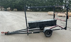 Tow-Rite F.T. Component Services canoe trailer with storage chest - holds up to 5 canoes