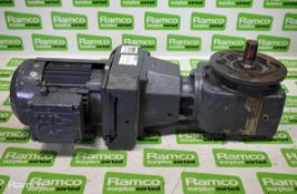 Sew DFT71D-4 3 phase electric motor with gearbox