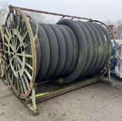 Manuli large fuel hose on metal reel - diameter: 250mm - length: 90m (approx)