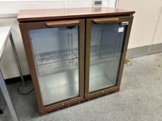Husky HUS-C2 BRN-HY double door bottle cooler - W 900 x D 520 x H 900 mm