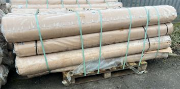 15x rolls of fibre reinforced tarpaulin - 4m wide x 50m long