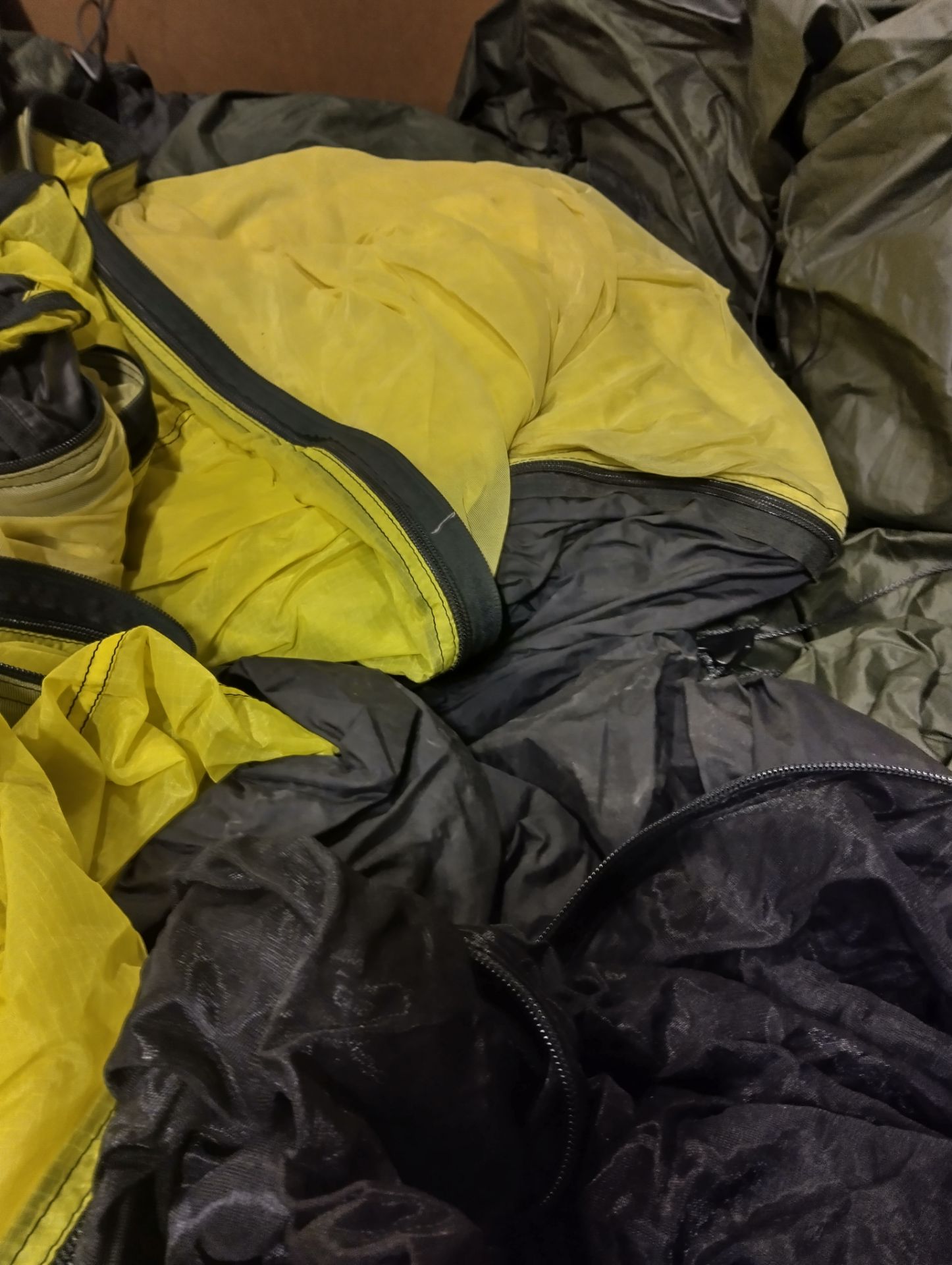 33x tent covers - missing poles - may require repair - Image 2 of 3