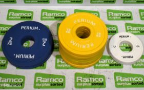 Perium fractional weight plates - sizes and weights in the description