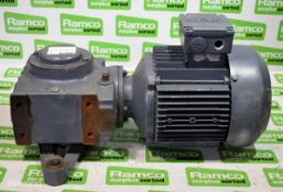 Sew SA57/T DT90S4 3 phase electric motor with gearbox