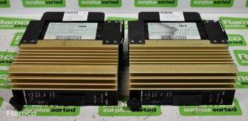 2x Eurotherm 461/081/28/43/073/001/00 auxiliary power supplies - rating: 15A 440V