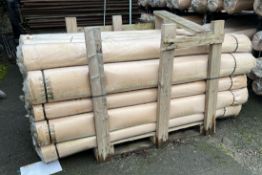 20x rolls of fibre reinforced tarpaulin - 4m wide x 50m long (in crate)