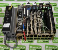 Allen Bradley 1771-A2B 8 slot universal input / output chassis with 1771-P7 B power supply
