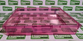 Single depth plastic trays - Neon Purple - NEW - W 420 x D 470 x H80mm - 240 units