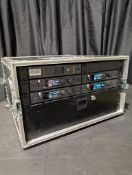 Sennheiser G4 IEM rack - 4 way. Full working order. Serviced and PAT tested.