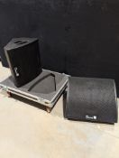 Set of 2x D&B M4 including flightcase. Hardly used. Full working order. Serviced.