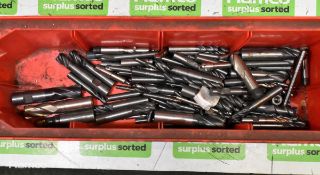 Lathe drill bits - mixed lengths - UNKNOWN QUANTITY