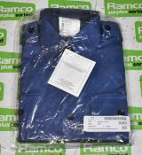 17x British Forces working dress shirts - Dark Blue - mixed sizes
