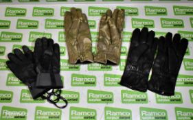 36x Cold weather leather gloves