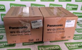 2x Panasonic WV-CL270/G colour CCTV cameras