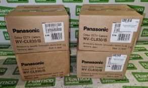 4x Panasonic WV-CL830/B colour CCTV cameras