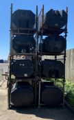 8x 680L water bowser tanks - W 1630 x D 960 x H 1170mm