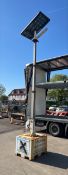 Prolectric ProTemp temporary solar LED site lighting - L 1000 x W 750 x H 2530mm