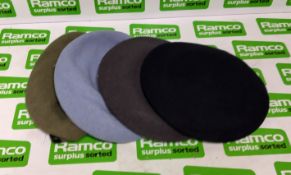 60x British Forces berets - mixed types - mixed sizes