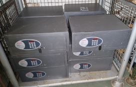 12x Phoenix Safe SS0311EH digital combination wall safes - graphite