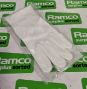 20x British Forces cotton cloth gloves - white - mixed sizes