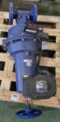 Saunders ESM63 spring closing diaphragm actuator - 50mm body - blue