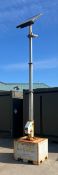 Prolectric ProTemp temporary solar LED site lighting - L 1000 x W 750 x H 2530mm
