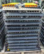 50x 5 channel rubber cable protector ramps - approx dimensions: L 900 x W 500 x H 55mm