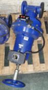 Saunders ESM64 spring closing diaphragm actuator - 80mm body - blue