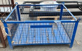 4 post stillage with fixed sides - L 1200 x W 1000 x H 600mm