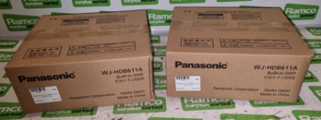 2x Panasonic WJ-HDB611A built-in DVD drives