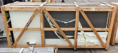 2x Aermec chiller heat exchanger / condenser units - approx dimensions: L 2700 x H 1130m