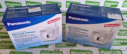 2x Panasonic BL-C230 wireless network cameras