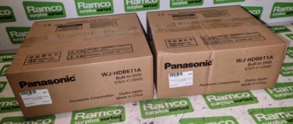 2x Panasonic WJ-HDB611A built-in DVD drives