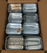 32x British Army pan mess tins - mixed sizes