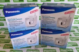 4x Panasonic BL-C230 wireless network cameras