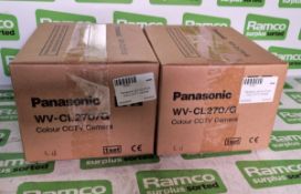 2x Panasonic WV-CL270/G colour CCTV cameras