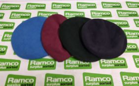 90x British Forces berets - mixed types - mixed sizes