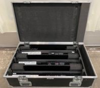 3x RJ Dalis 862 in flight case dimensions 117 x 60 x 41 cm and weight 63.1kg - see full desc.