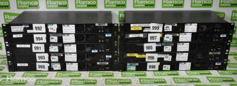 10x Steatite 1U rackmount PCs