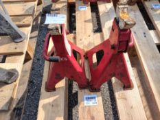 Pair of low height 3 tonne axle stands