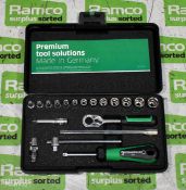 Stahlwille 40/13/6 19 piece 1/4 inch drive socket set - 3.5-13mm