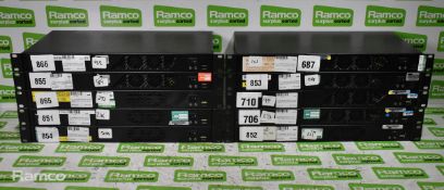 10x 1U broadcast network control system rack mount computers
