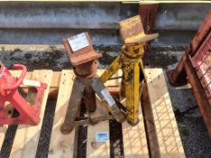 Pair of low height 5 tonne axle stands
